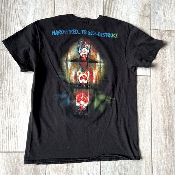 Metallica Hardwired To Self-Destruct Graphic T-Shirt Size M Black Cotton - Picture 4 of 5